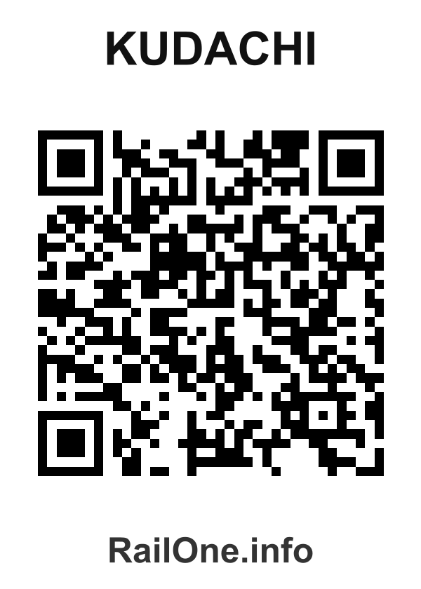 RailOne QR Code for Kudachi station