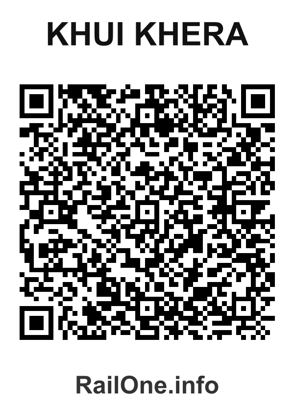 RailOne QR Code for Khui Khera station