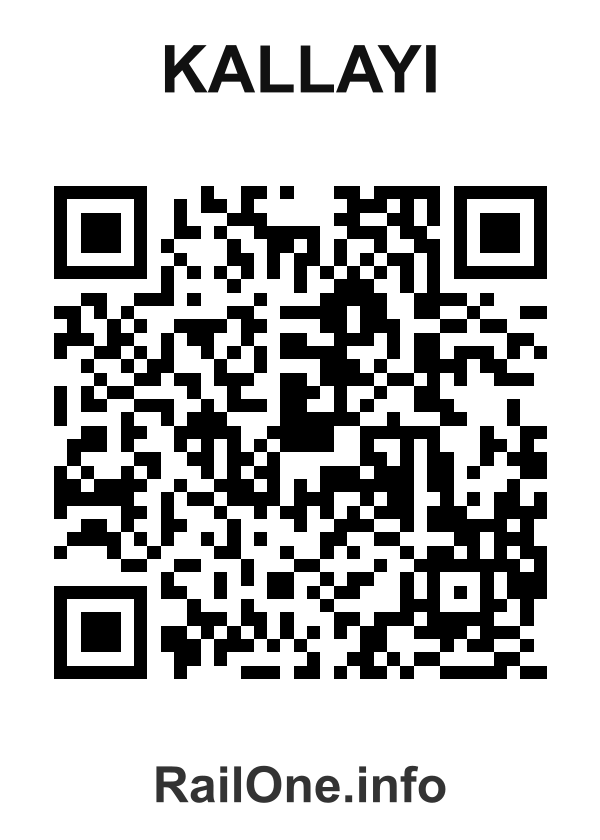 RailOne QR Code for Kallayi station