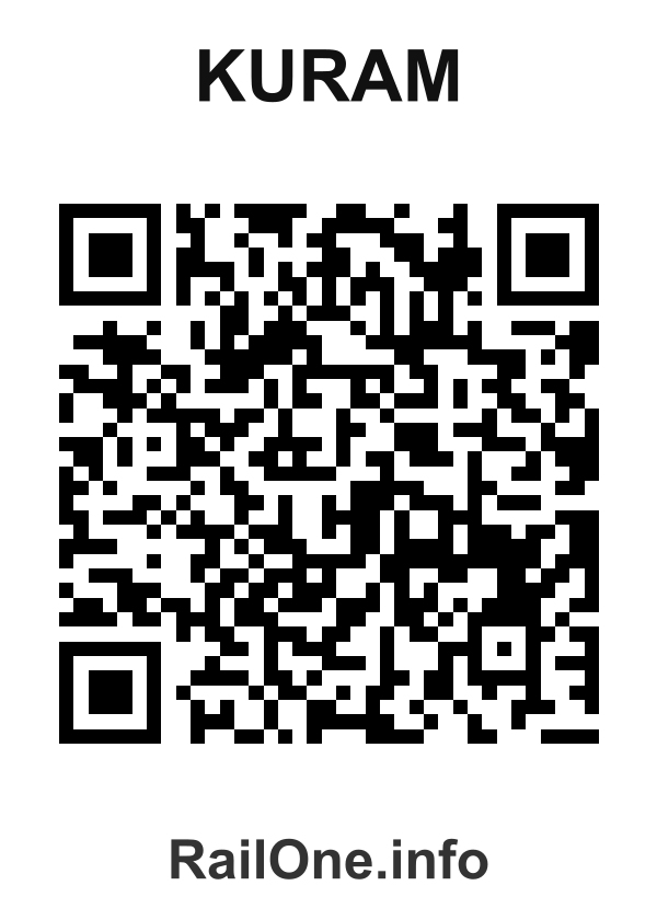 RailOne QR Code for Kuram station