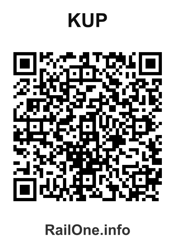 RailOne QR Code for Kup station