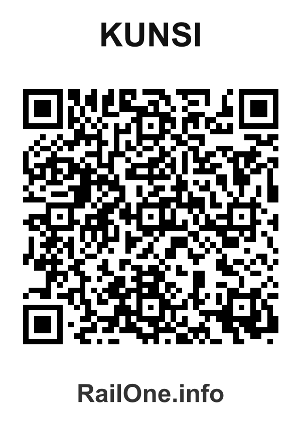 RailOne QR Code for Kunsi station