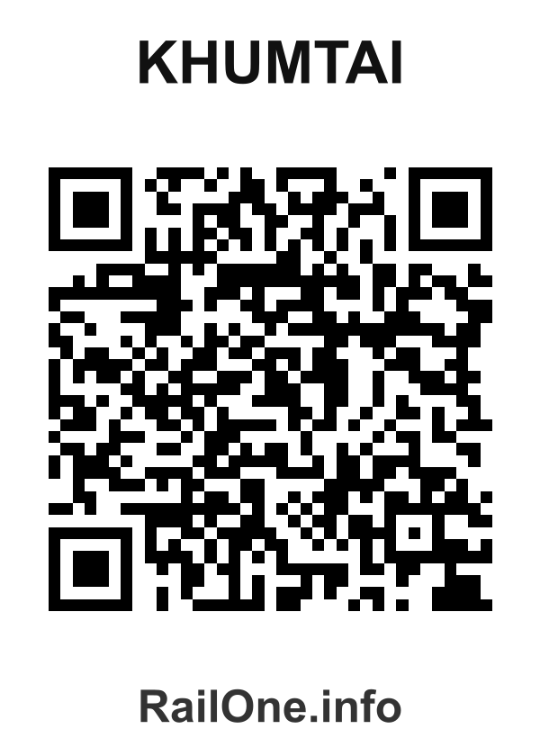 RailOne QR Code for Khumtai station