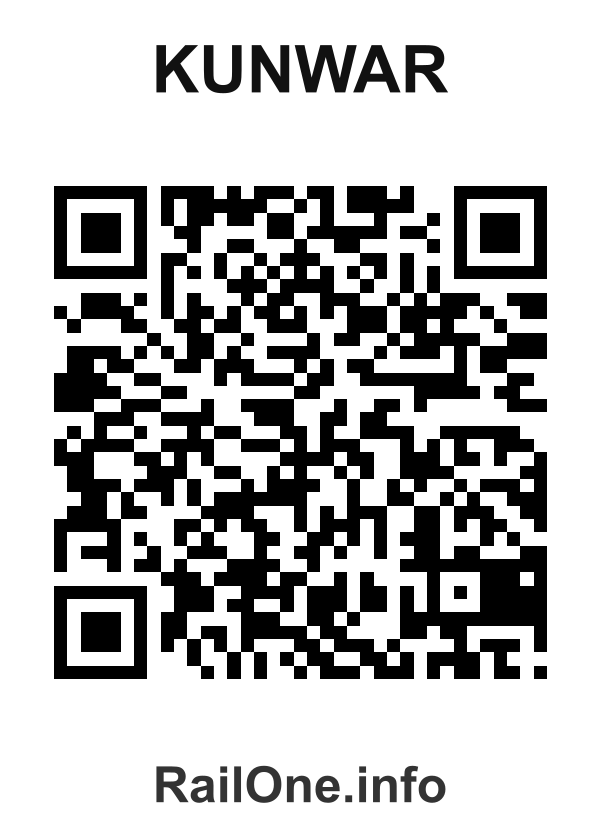 RailOne QR Code for Kunwar station