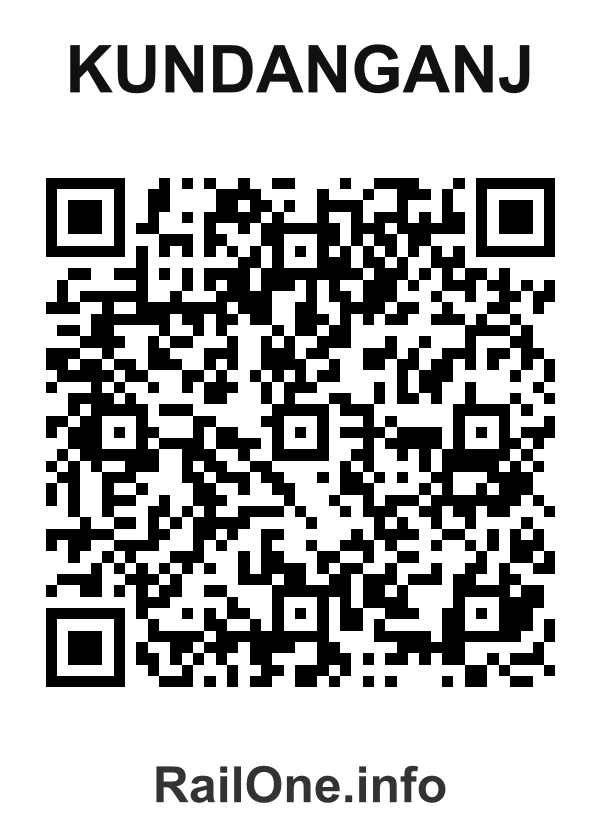 RailOne QR Code for Kundanganj station