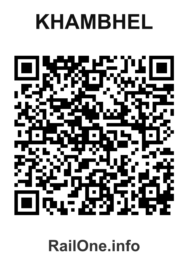 RailOne QR Code for Khambhel station