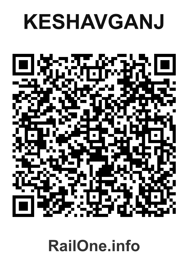 RailOne QR Code for Keshavganj station