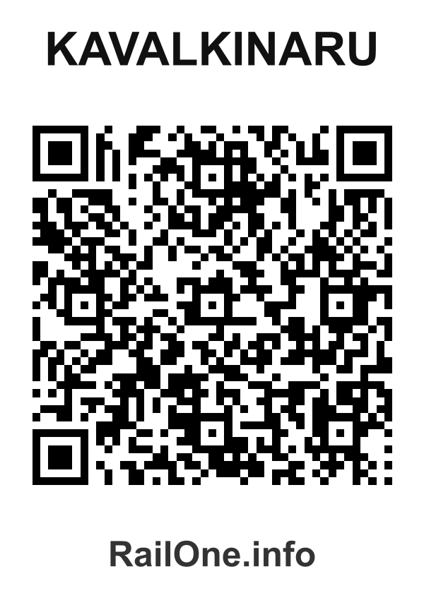 RailOne QR Code for Kavalkinaru station