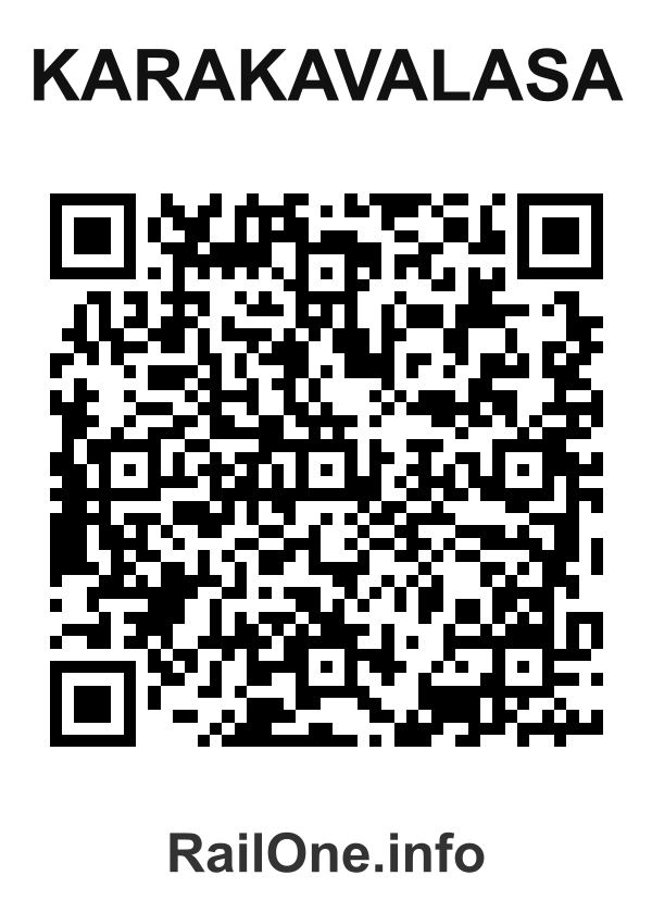 RailOne QR Code for Karakavalasa station