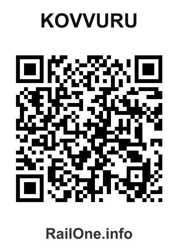 RailOne QR Code for Kovvuru station