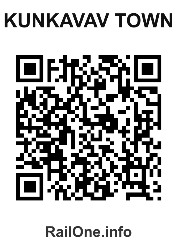 RailOne QR Code for Kunkavav Town station