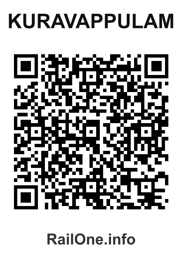 RailOne QR Code for Kuravappulam station