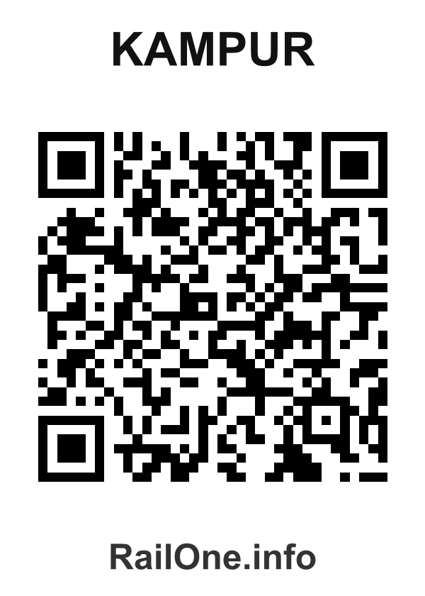 RailOne QR Code for Kampur station
