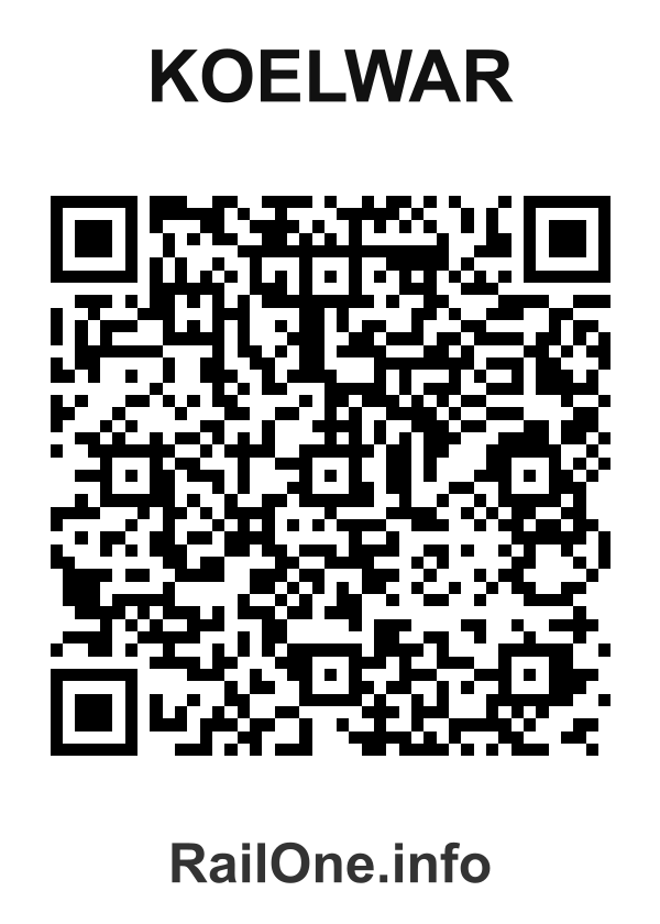 RailOne QR Code for Koelwar station
