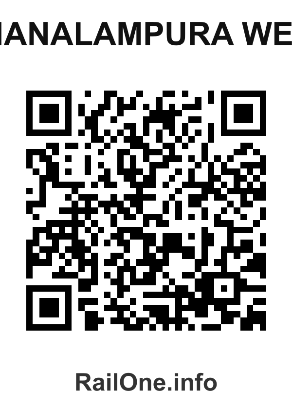 RailOne QR Code for Khanalampura West station