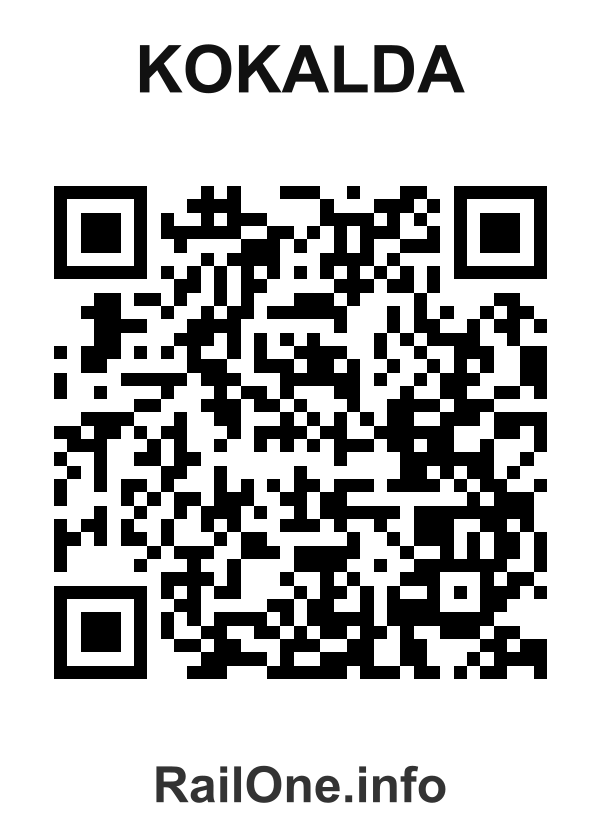 RailOne QR Code for Kokalda station