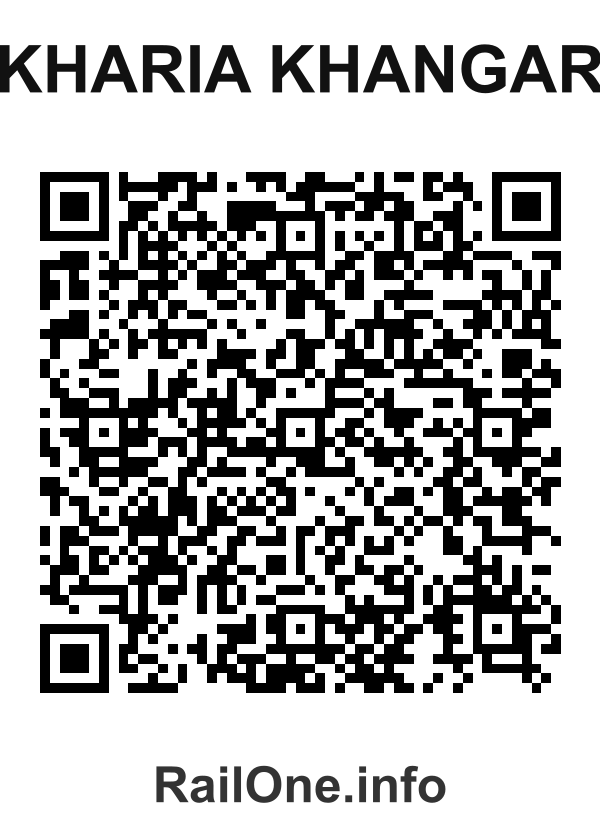 RailOne QR Code for Kharia Khangar station
