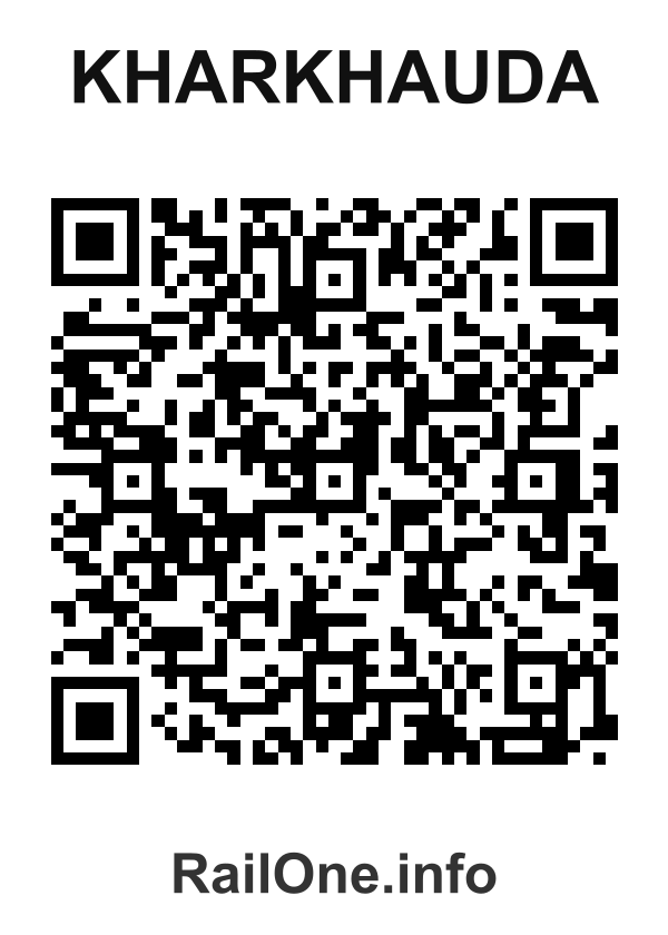 RailOne QR Code for Kharkhauda station