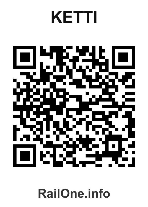 RailOne QR Code for Ketti station