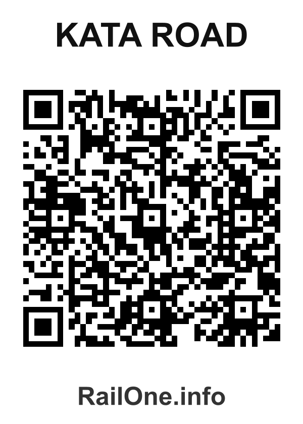 RailOne QR Code for Kata Road station