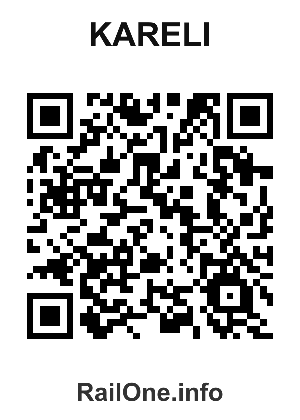 RailOne QR Code for Kareli station
