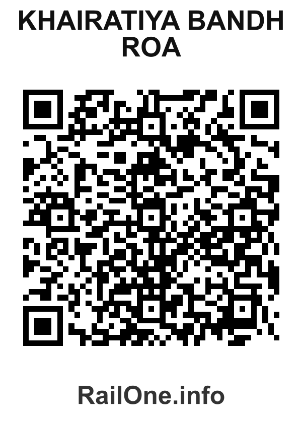 RailOne QR Code for Khairatiya Bandh Roa station