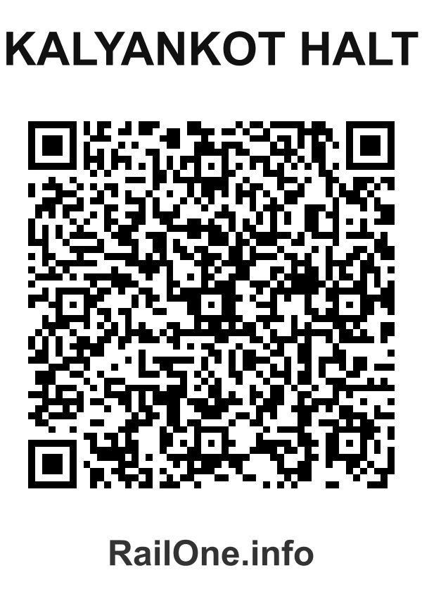 RailOne QR Code for Kalyankot Halt station
