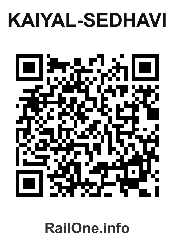 RailOne QR Code for Kaiyal-sedhavi station