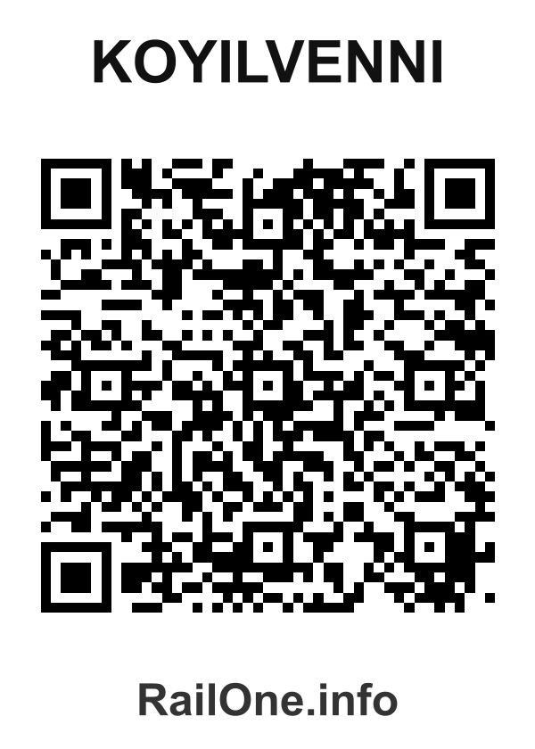 RailOne QR Code for Koyilvenni station