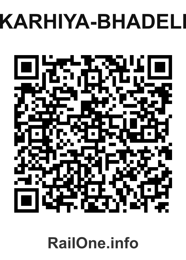 RailOne QR Code for Karhiya-bhadeli station