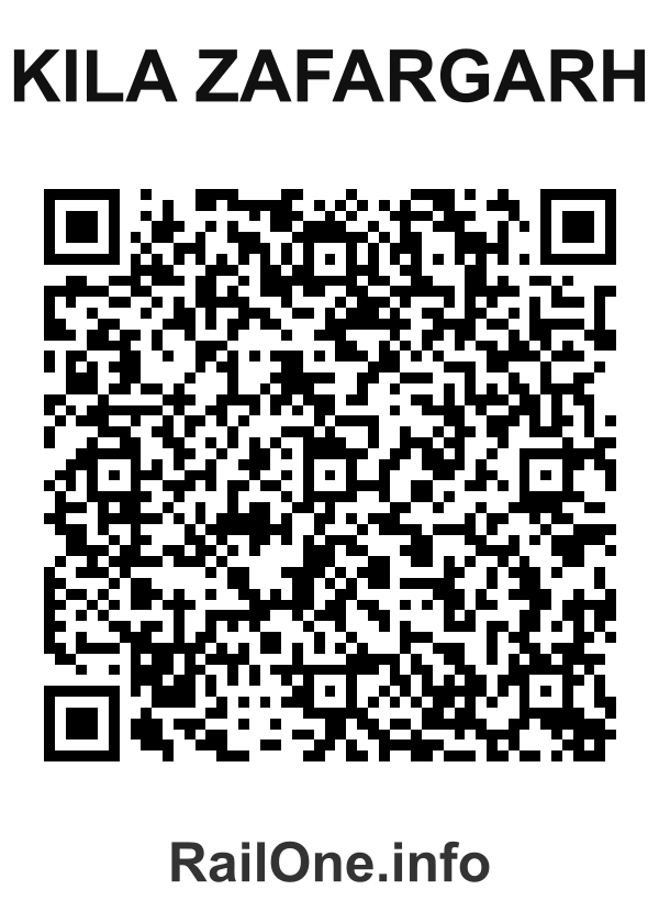 RailOne QR Code for Kila Zafargarh station