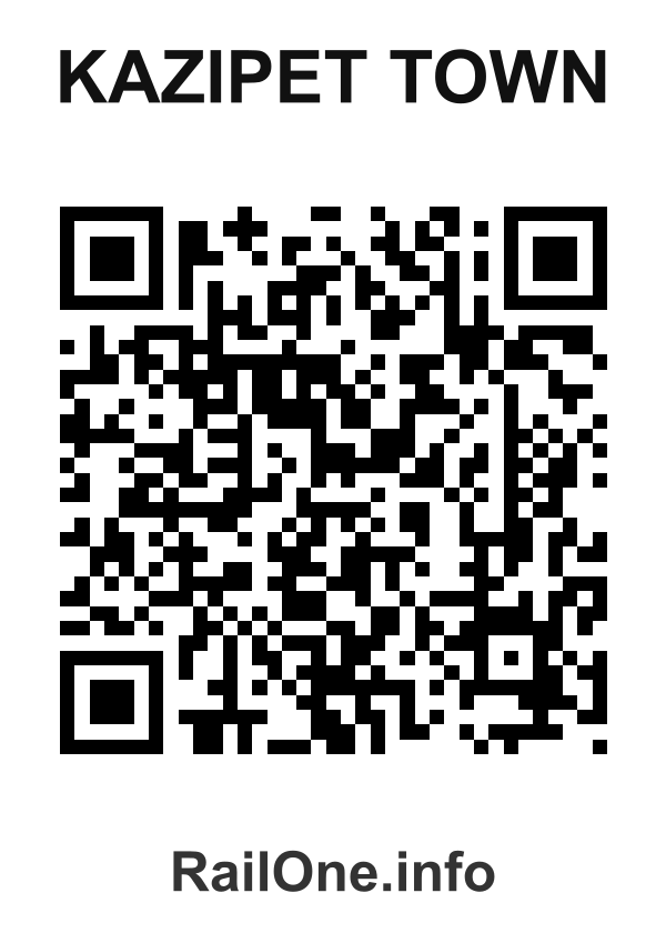 RailOne QR Code for Kazipet Town station