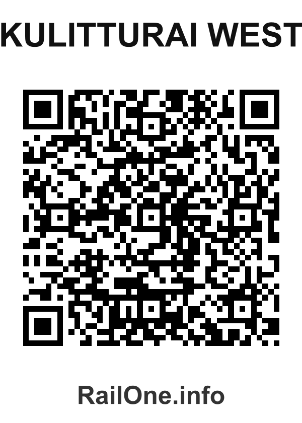 RailOne QR Code for Kulitturai West station