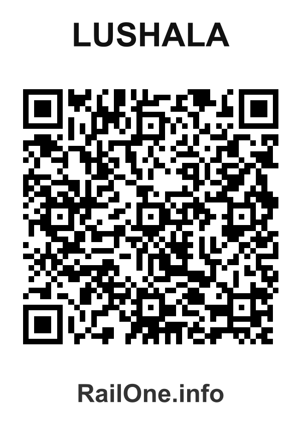 RailOne QR Code for Lushala station