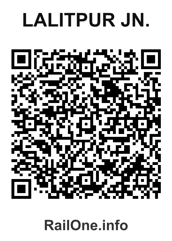 RailOne QR Code for Lalitpur Jn. station