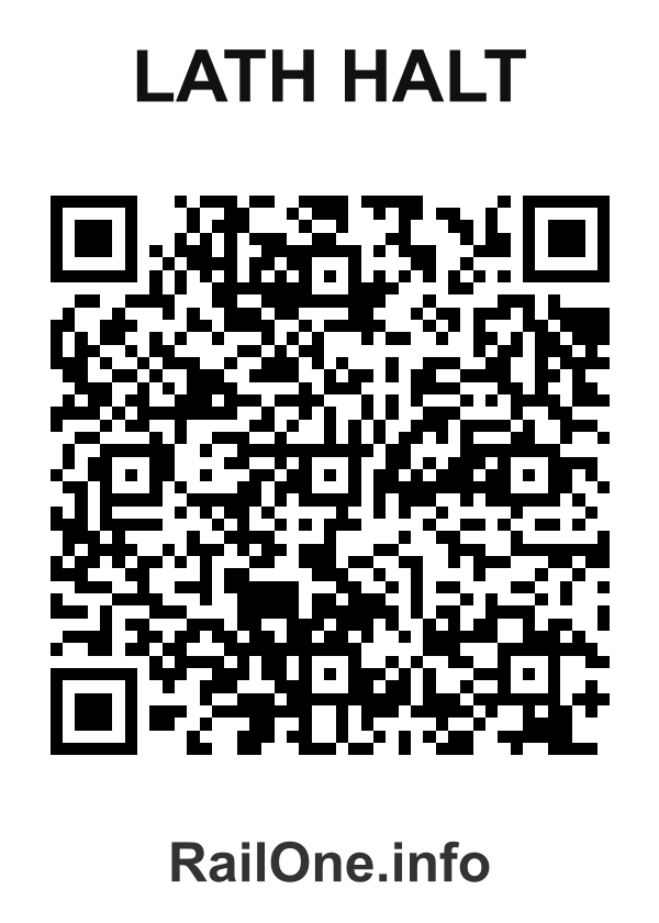 RailOne QR Code for Lath Halt station