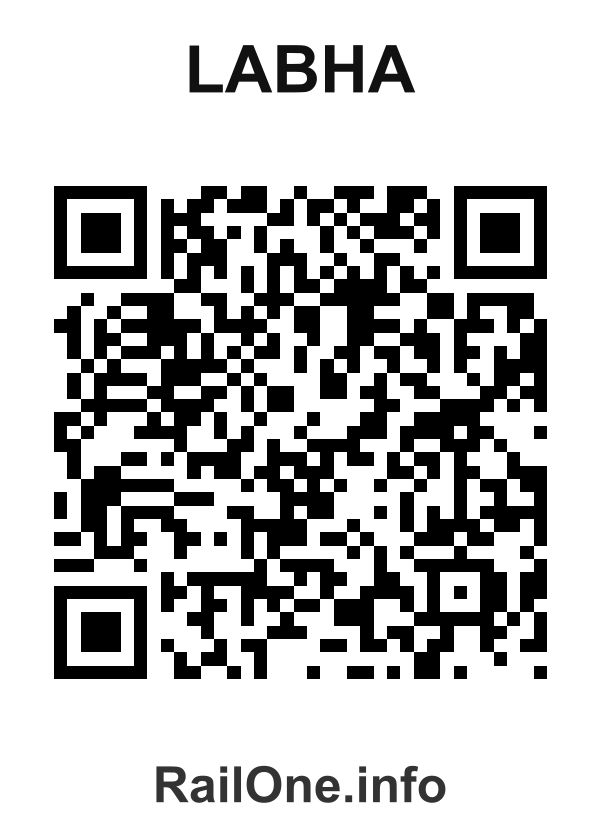 RailOne QR Code for Labha station