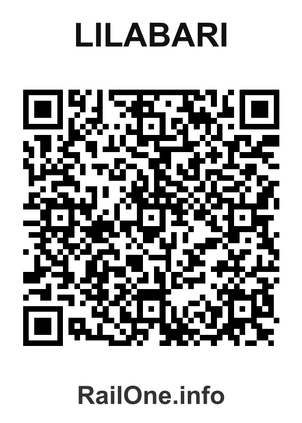 RailOne QR Code for Lilabari station