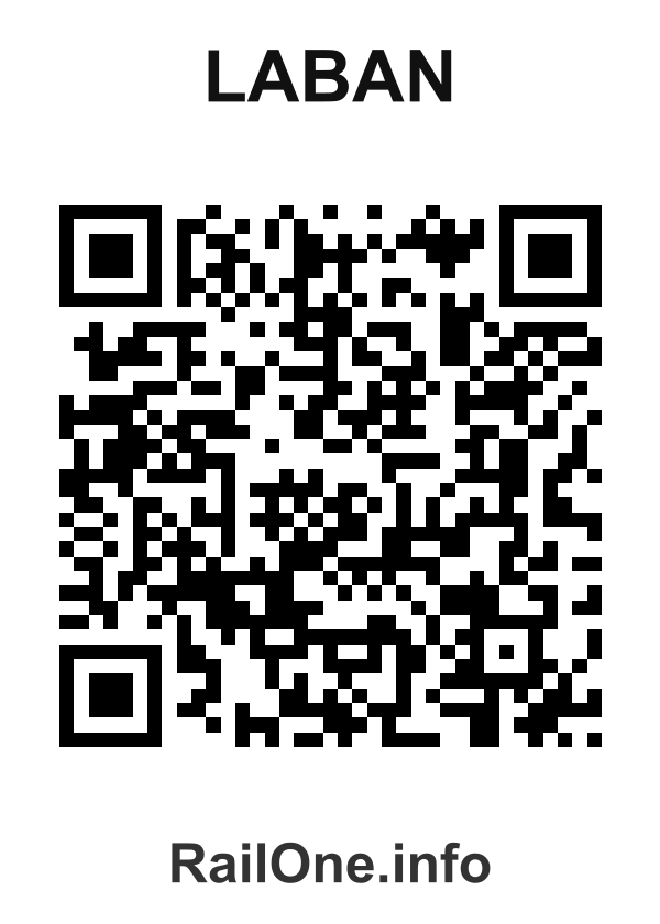RailOne QR Code for Laban station