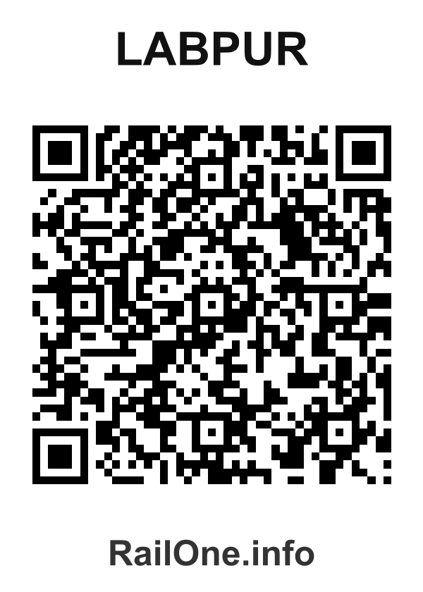 RailOne QR Code for Labpur station