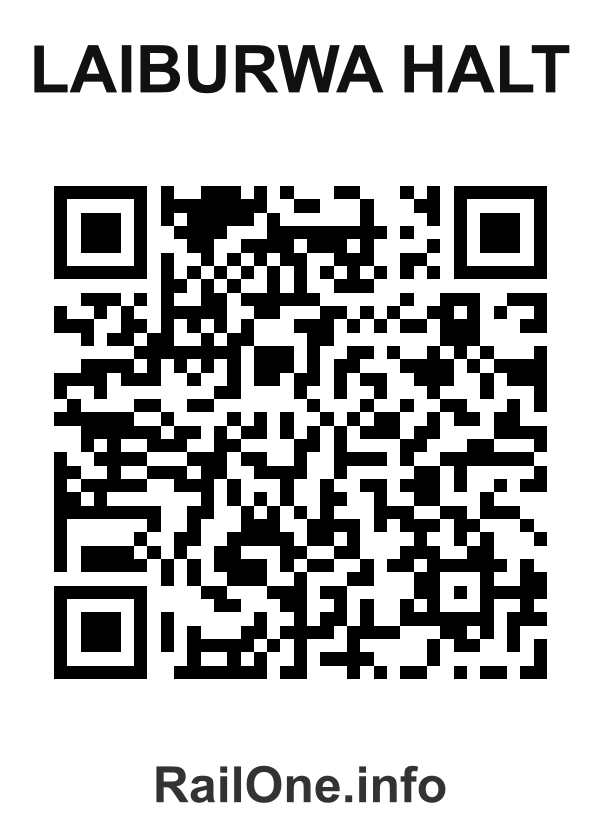 RailOne QR Code for Laiburwa Halt station