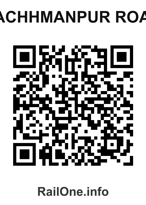 RailOne QR Code for Lachhmanpur Road station