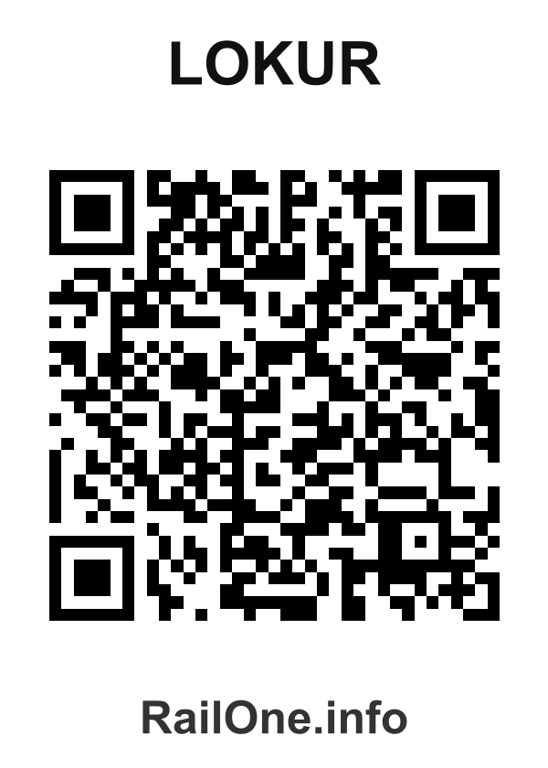 RailOne QR Code for Lokur station