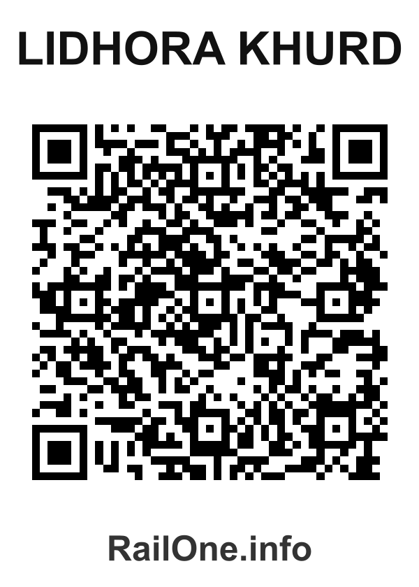 RailOne QR Code for Lidhora Khurd station
