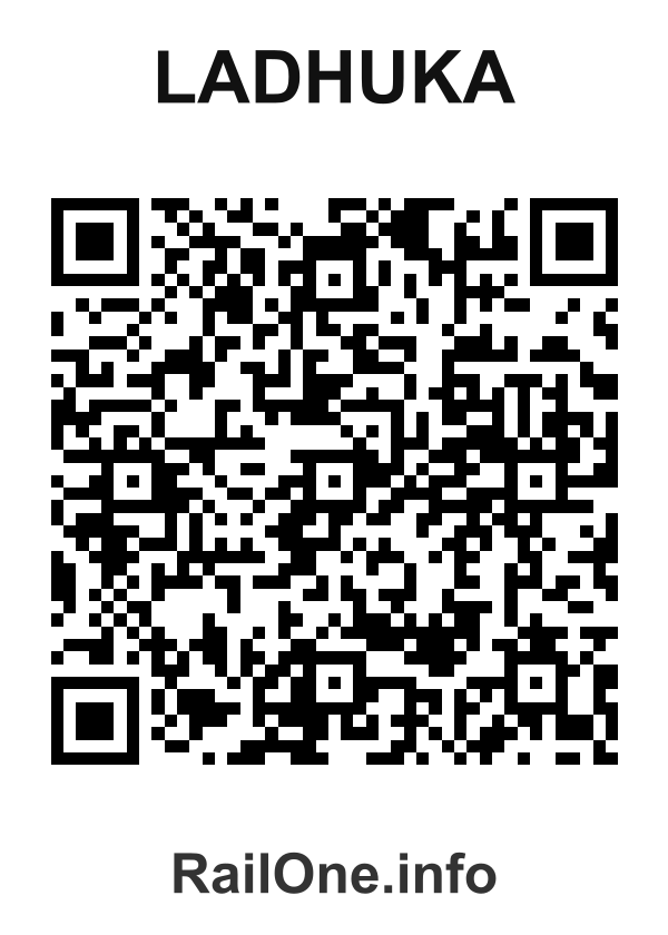RailOne QR Code for Ladhuka station
