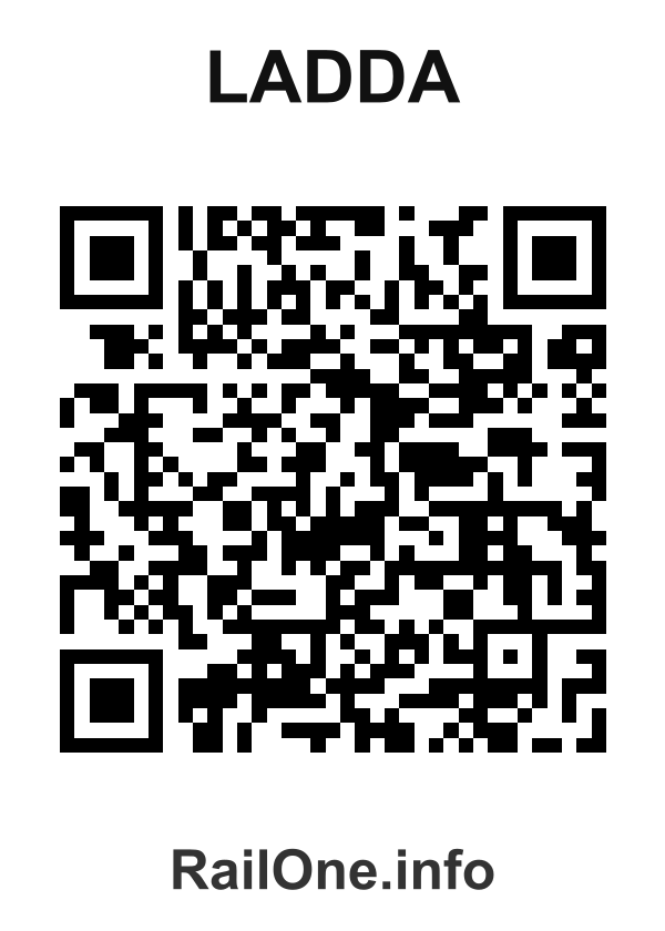 RailOne QR Code for Ladda station