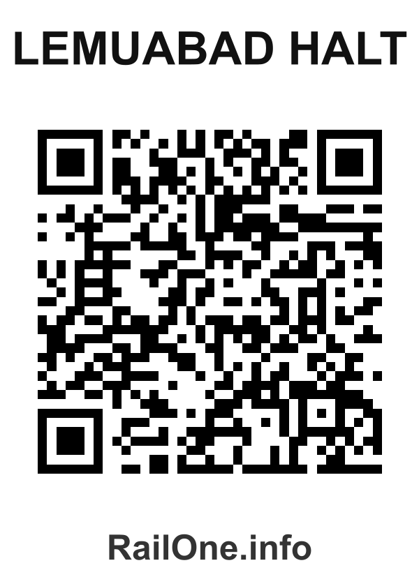 RailOne QR Code for Lemuabad Halt station