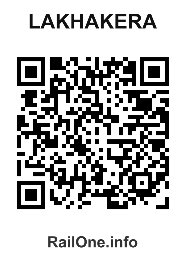RailOne QR Code for Lakhakera station