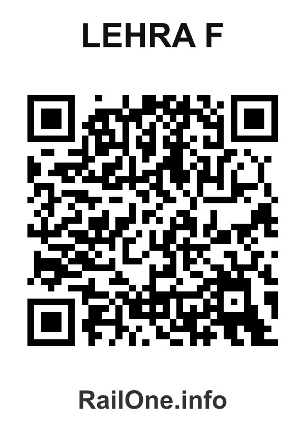 RailOne QR Code for Lehra F station