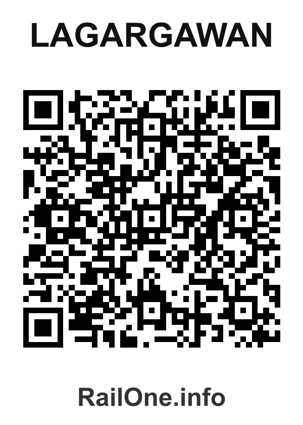 RailOne QR Code for Lagargawan station